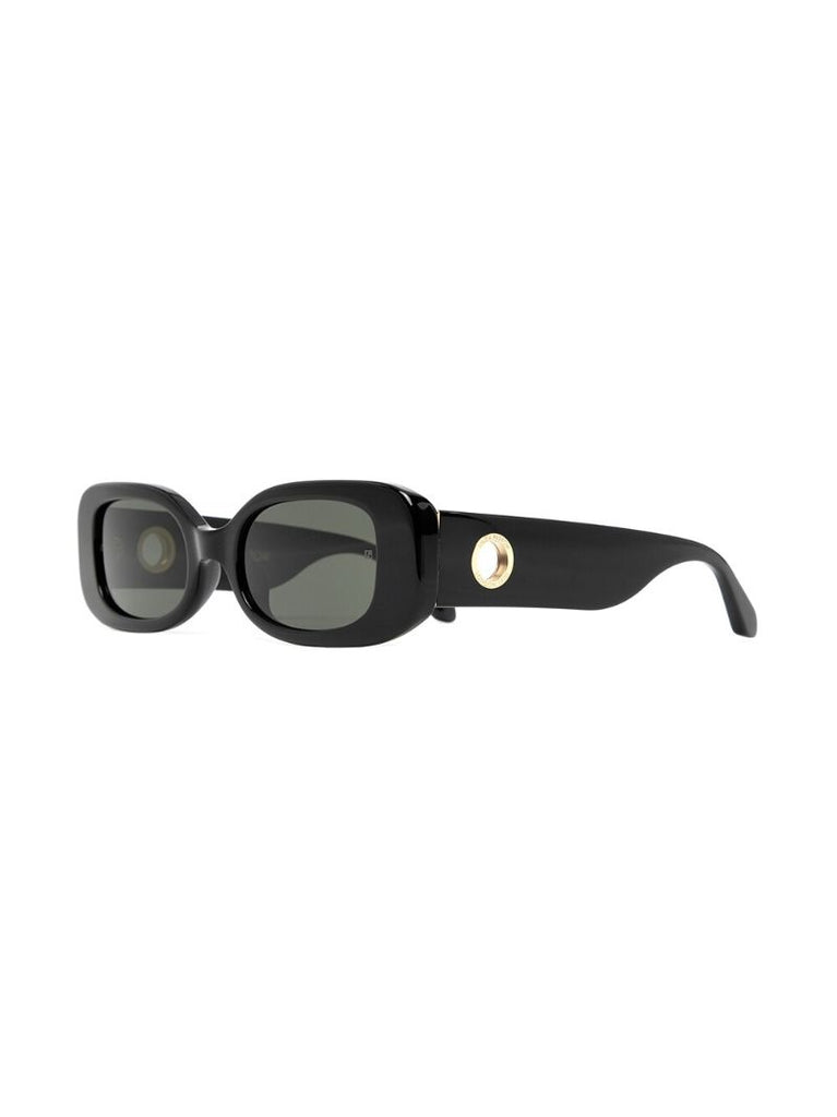 Black Lola Rectangle Sunglasses