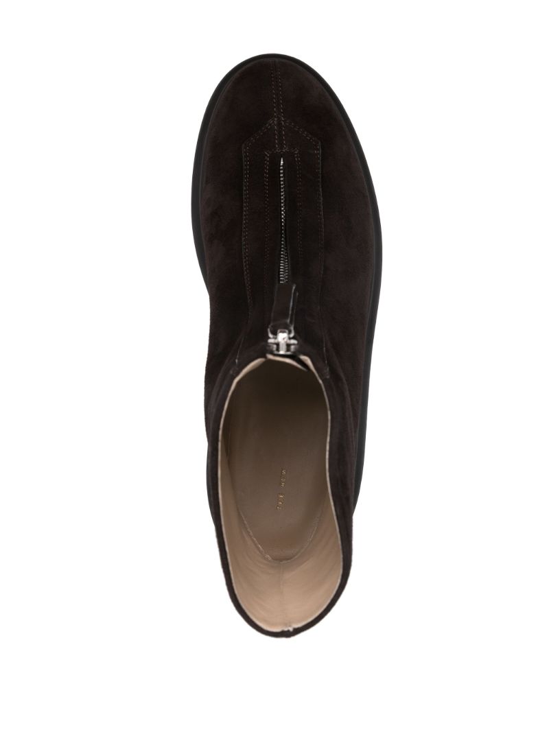 Brown Zipped I 60 Suede Ankle Boots