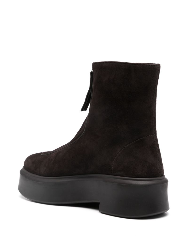 Brown Zipped I 60 Suede Ankle Boots