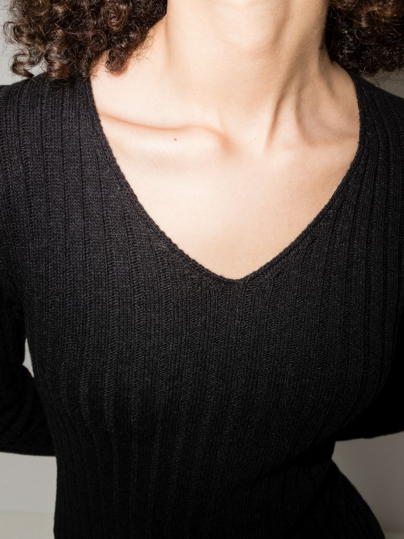 Ribbed Knit Midi Dress