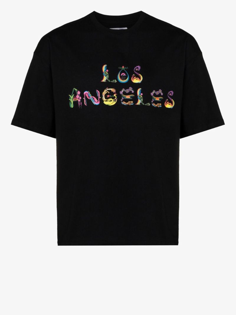 Los Angeles Floral Graphic Cotton T-shirt