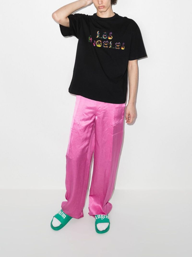 Los Angeles Floral Graphic Cotton T-shirt