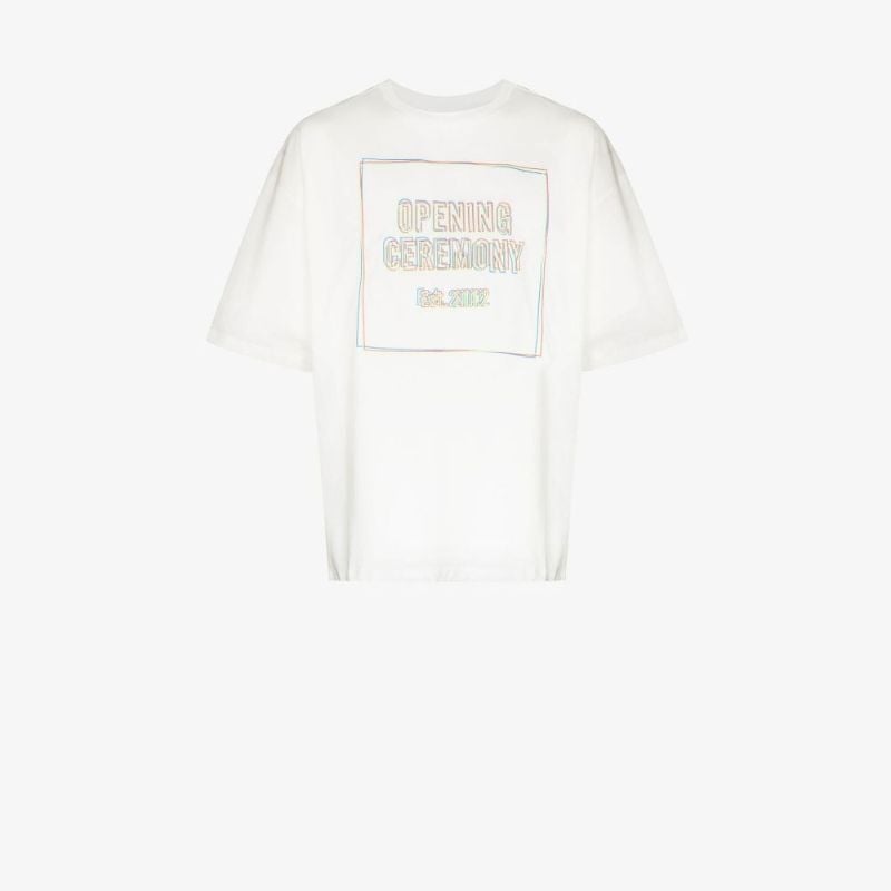 Logo Embroidered Cotton T-shirt