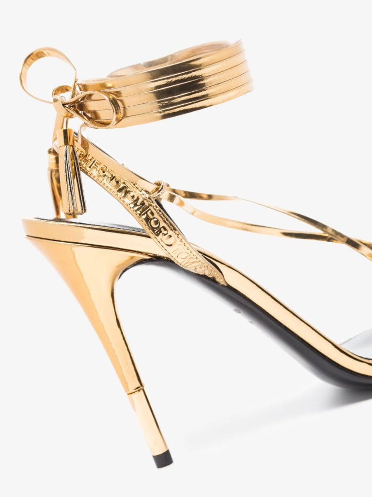 Gold 105 Tassel Sandals