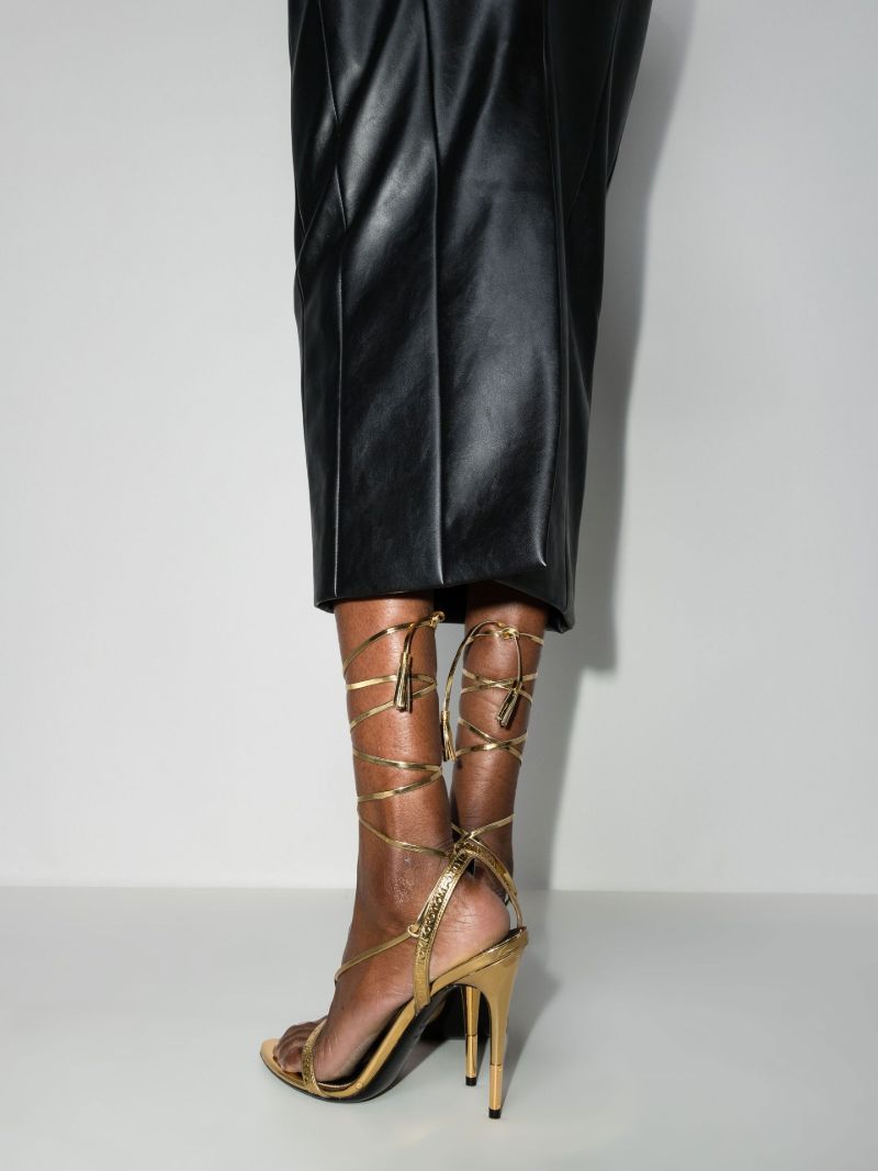 Gold 105 Tassel Sandals