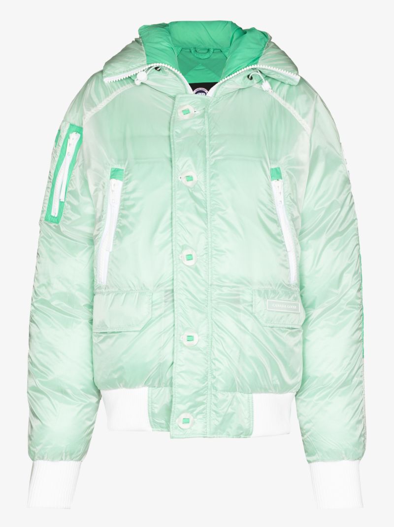 Green X-ray Chilliwack Padded Bomber Jacket