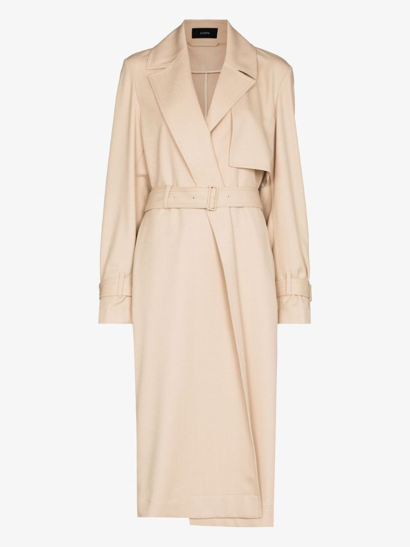 Cadance Belted Wool Trench Coat