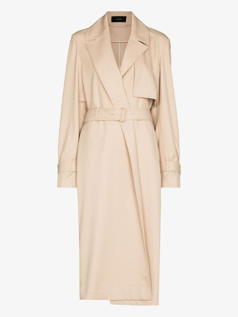 Cadance Belted Wool Trench Coat