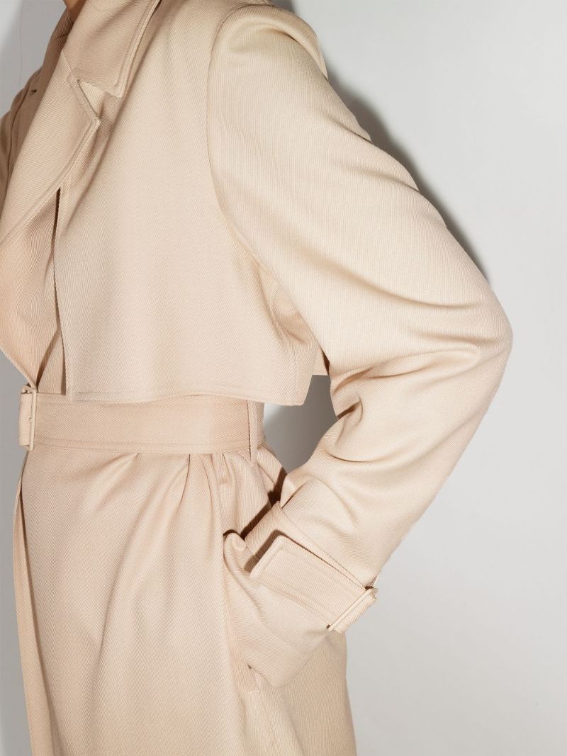 Cadance Belted Wool Trench Coat