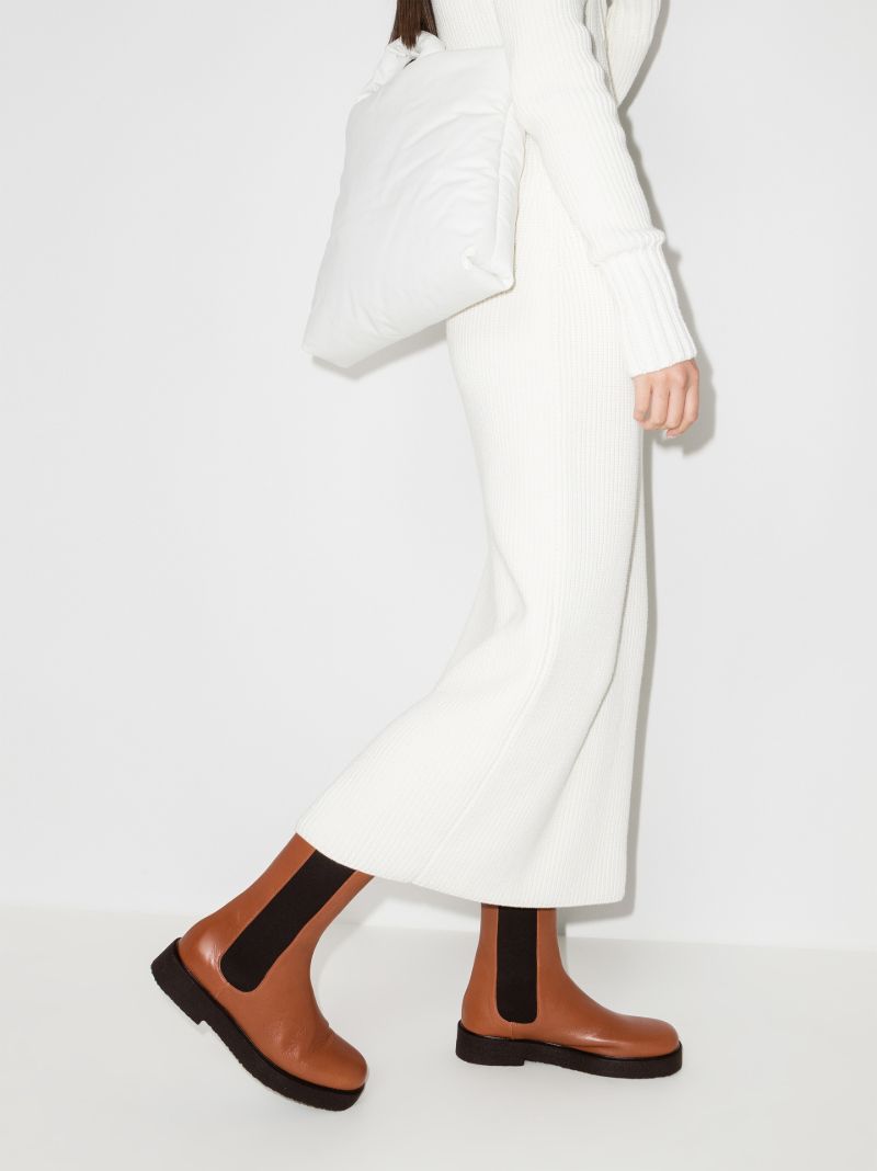 Brown Palamino Leather Chelsea Boots