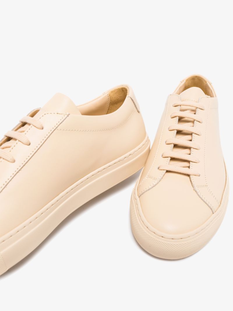 Neutral Achilles Low Top Leather Sneakers