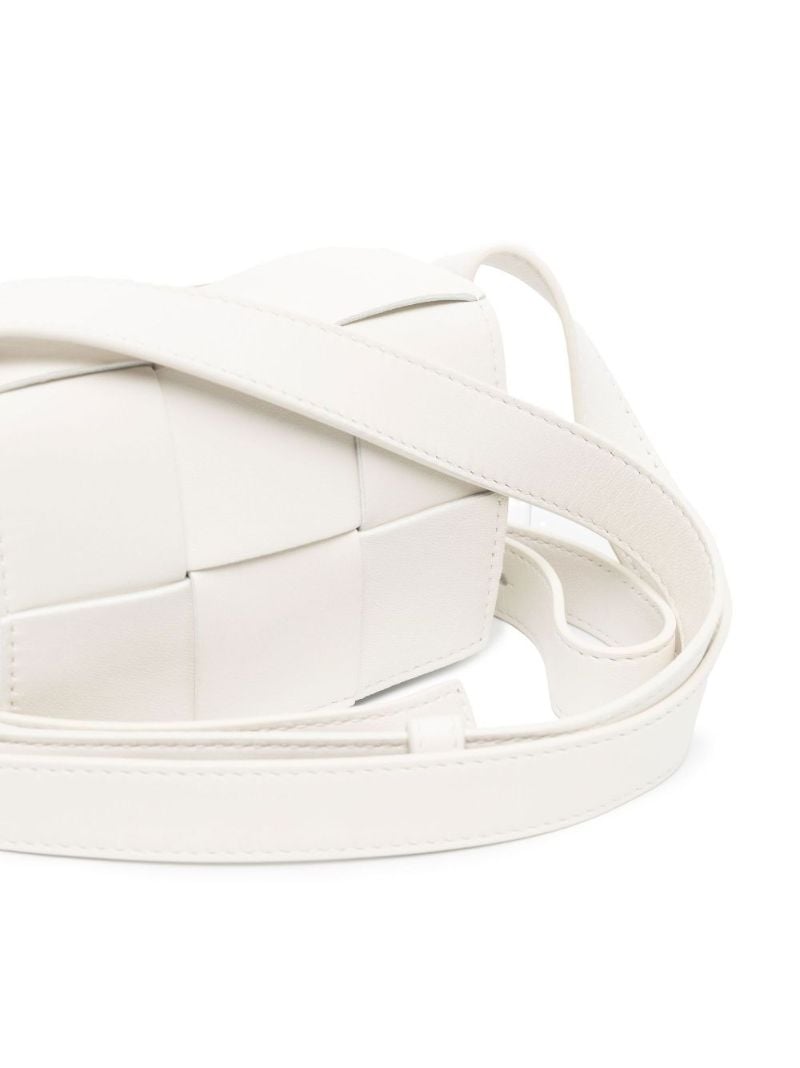 White Candy Cassette Leather Cross Body Bag