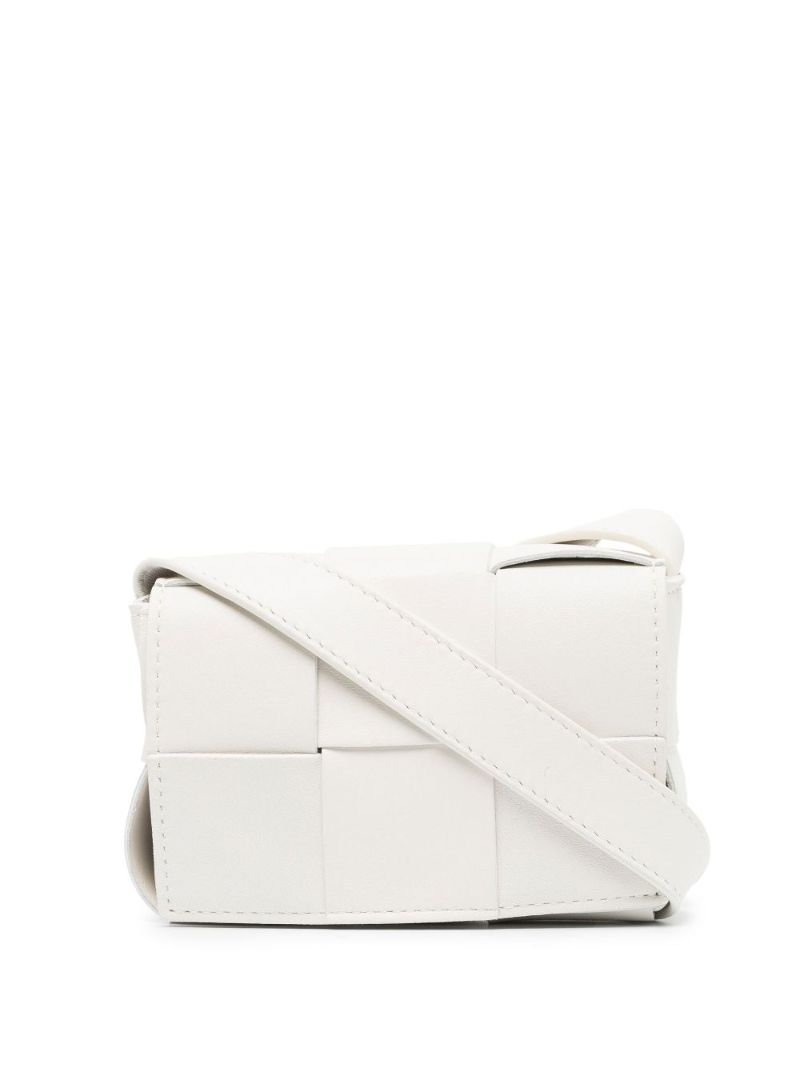 White Candy Cassette Leather Cross Body Bag