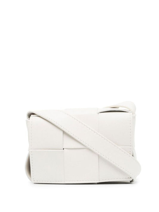 White Candy Cassette Leather Cross Body Bag