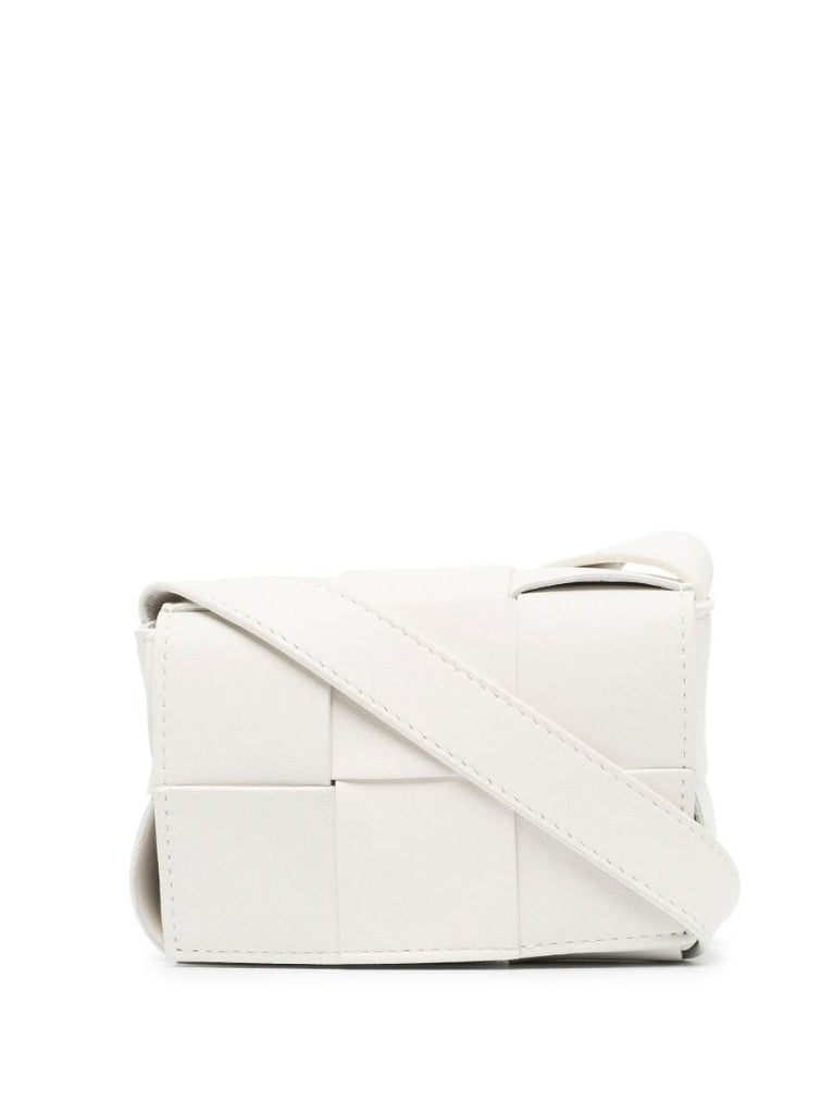 White Candy Cassette Leather Cross Body Bag