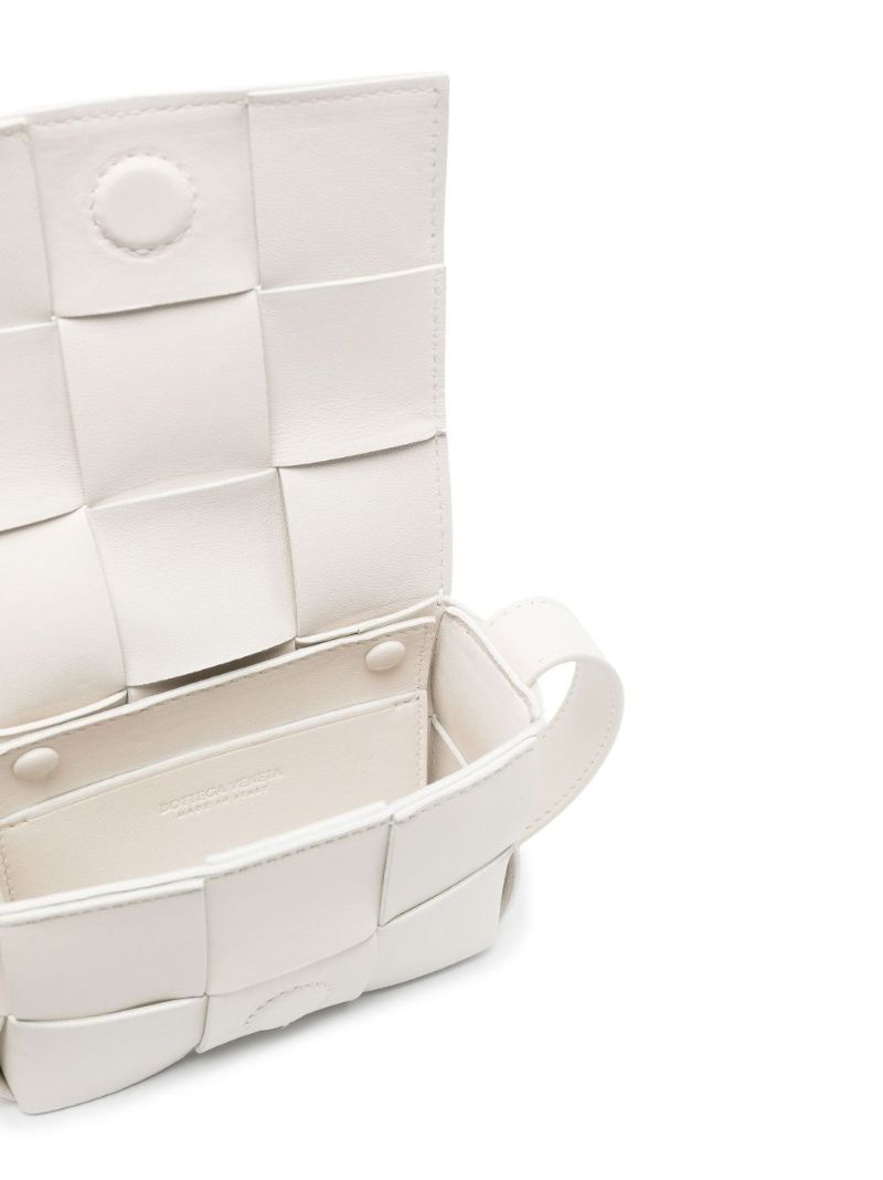 White Candy Cassette Leather Cross Body Bag