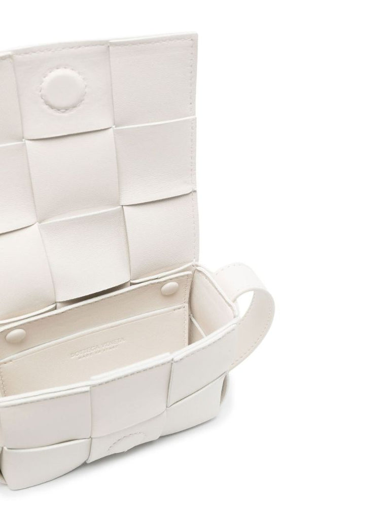 White Candy Cassette Leather Cross Body Bag