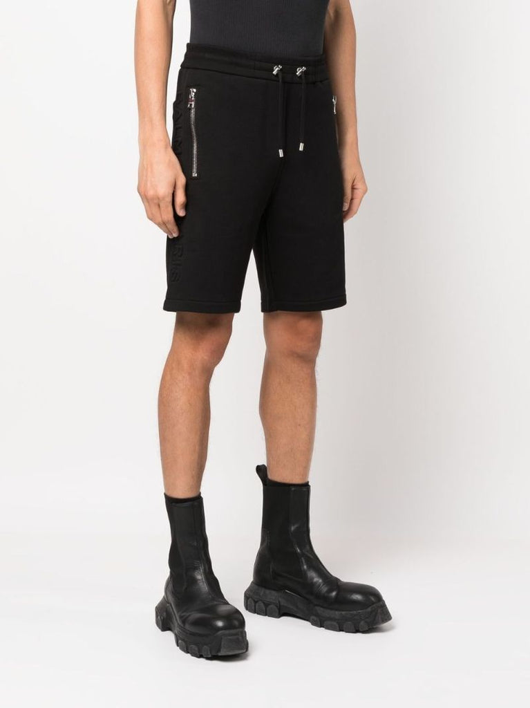 Black Drawstring Track Shorts