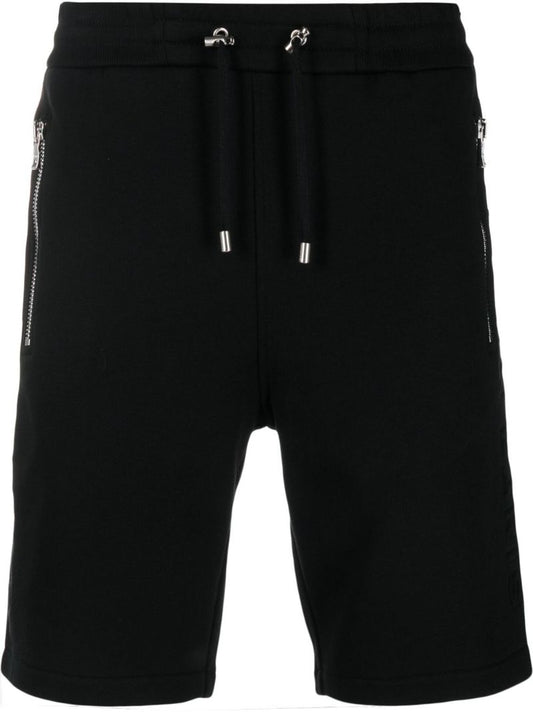 Black Drawstring Track Shorts