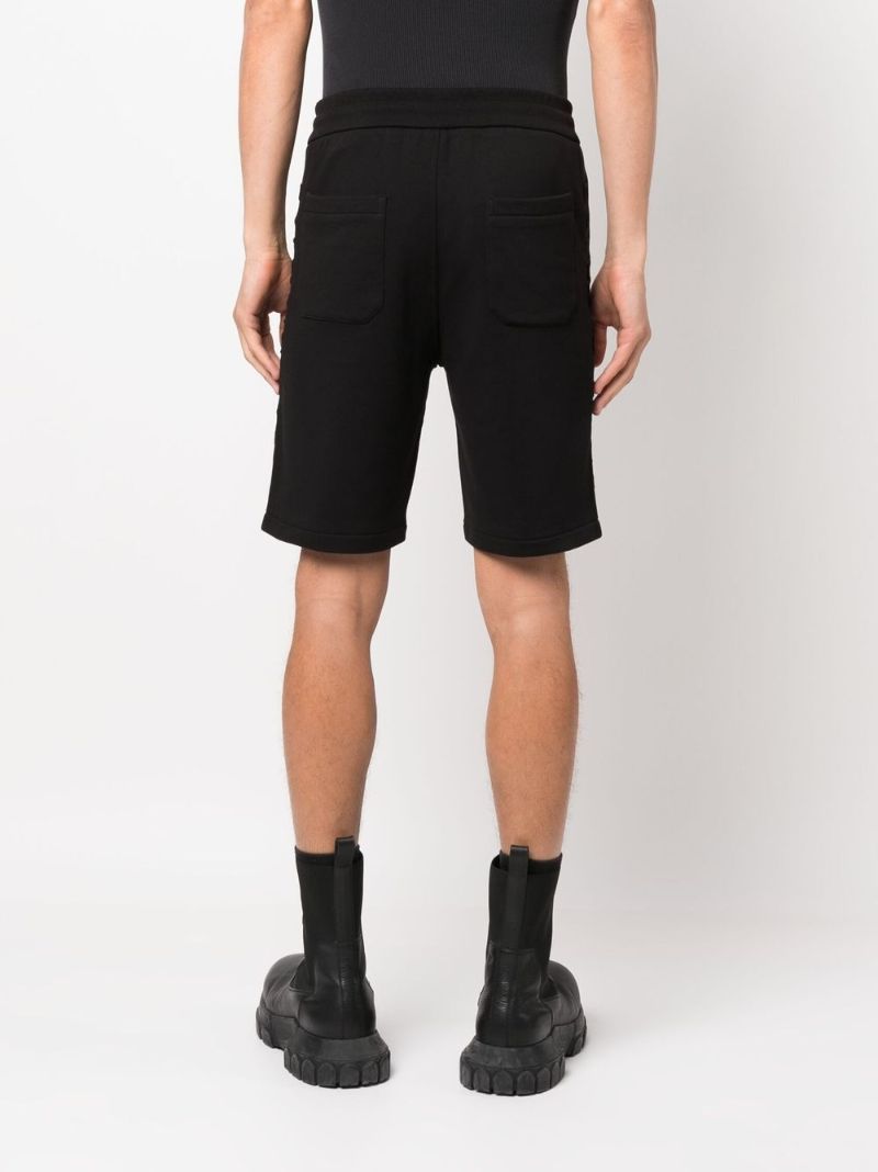Black Drawstring Track Shorts