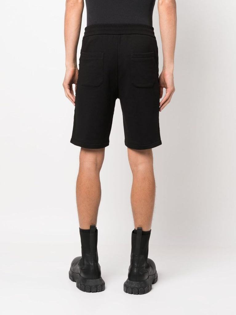 Black Drawstring Track Shorts