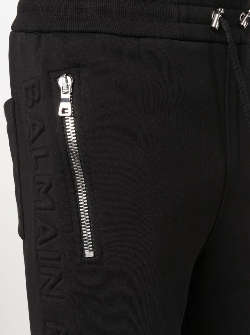 Black Drawstring Track Shorts