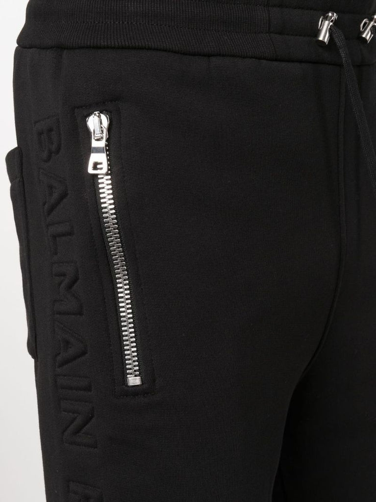 Black Drawstring Track Shorts