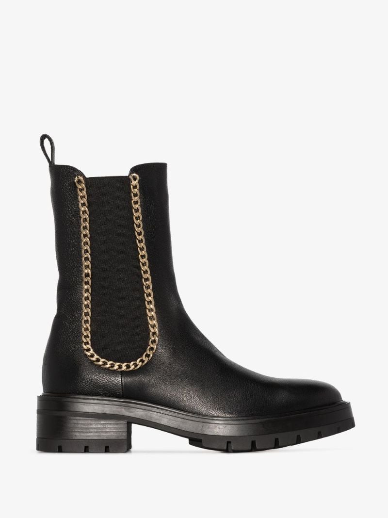 Black Mason Leather Chelsea Boots