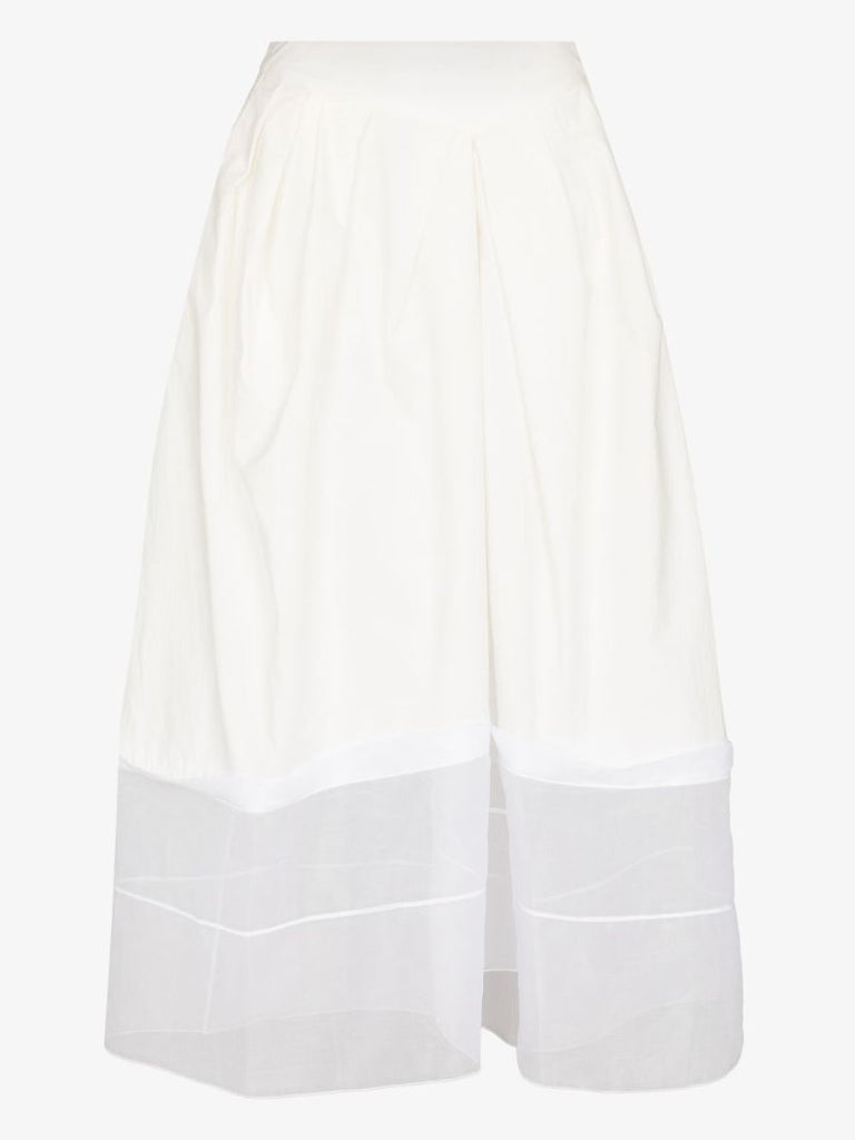 Pleated Full Maxi Skirt