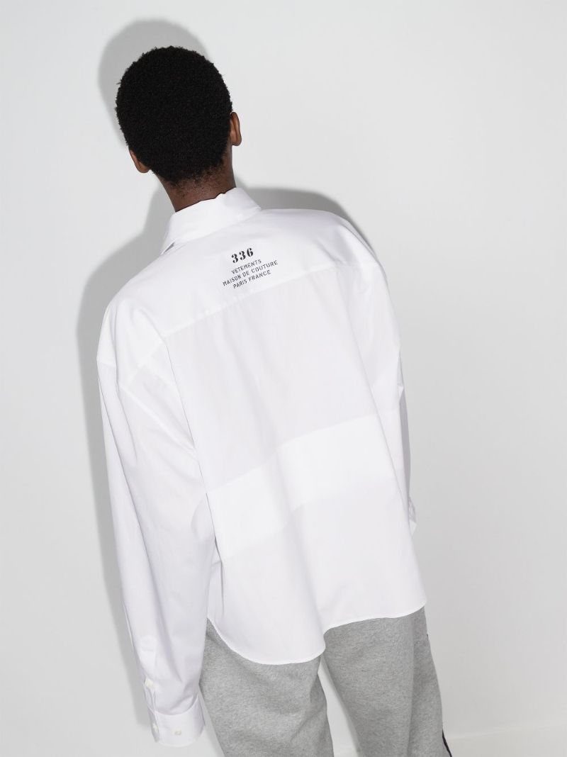 Maison De Couture Print Cropped Shirt