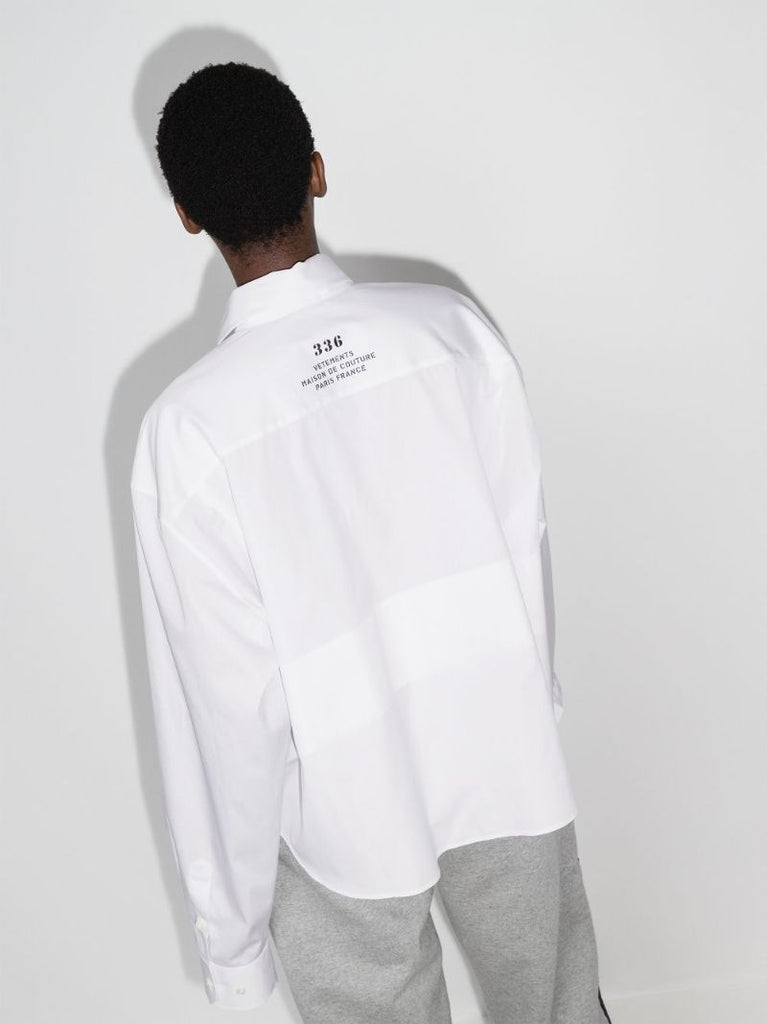 Maison De Couture Print Cropped Shirt