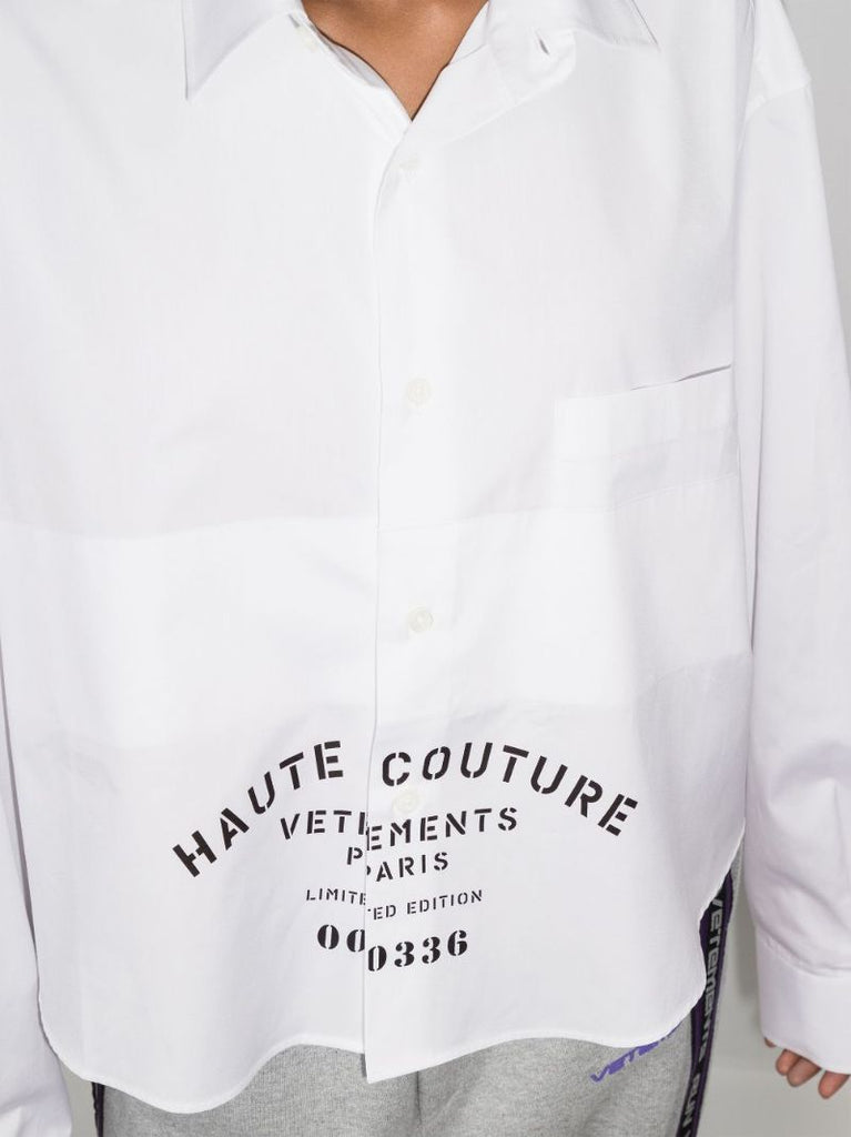 Maison De Couture Print Cropped Shirt