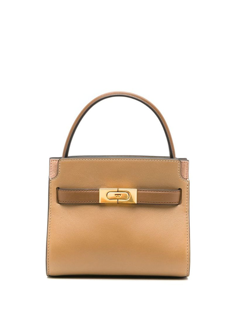 Brown Lee Radziwill Petite Leather Tote Bag