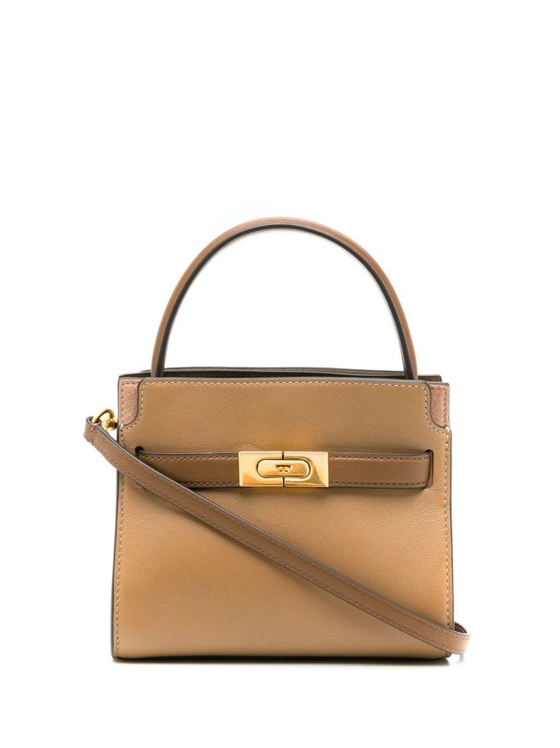 Brown Lee Radziwill Petite Leather Tote Bag