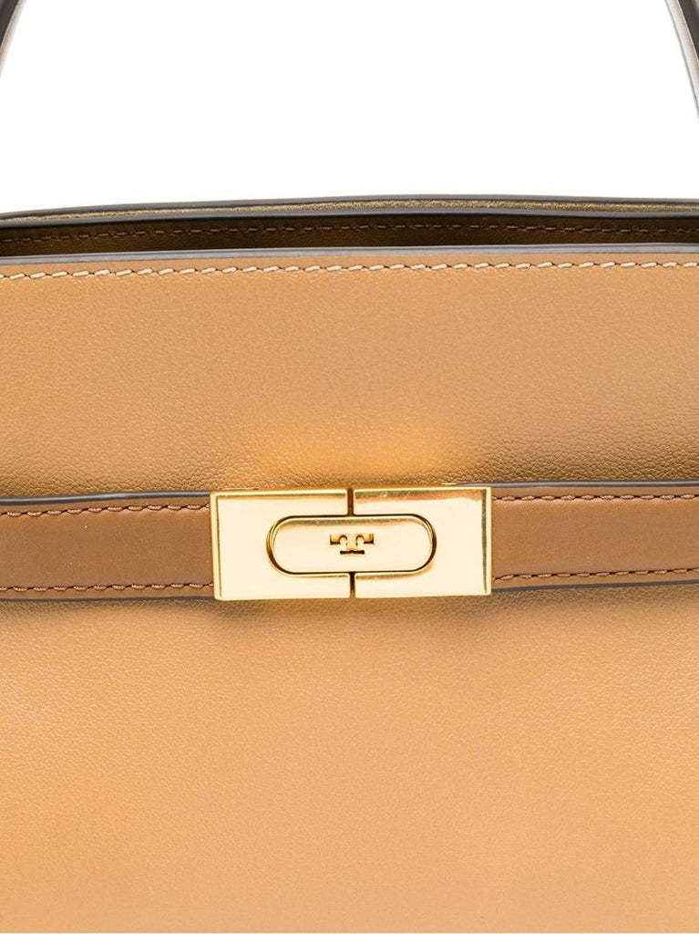 Brown Lee Radziwill Petite Leather Tote Bag