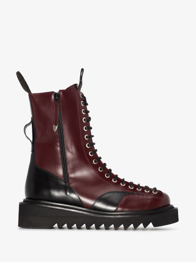 Red Leather Boots