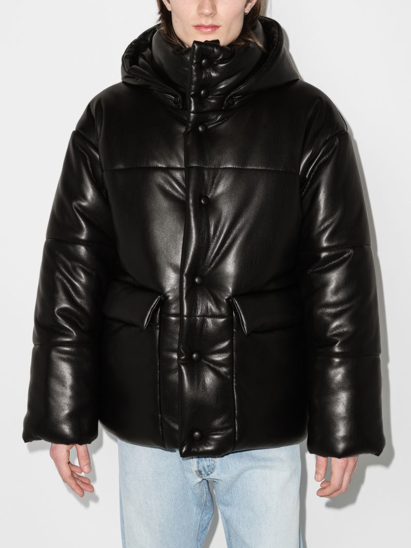 Hide Vegan Leather Puffer Jacket