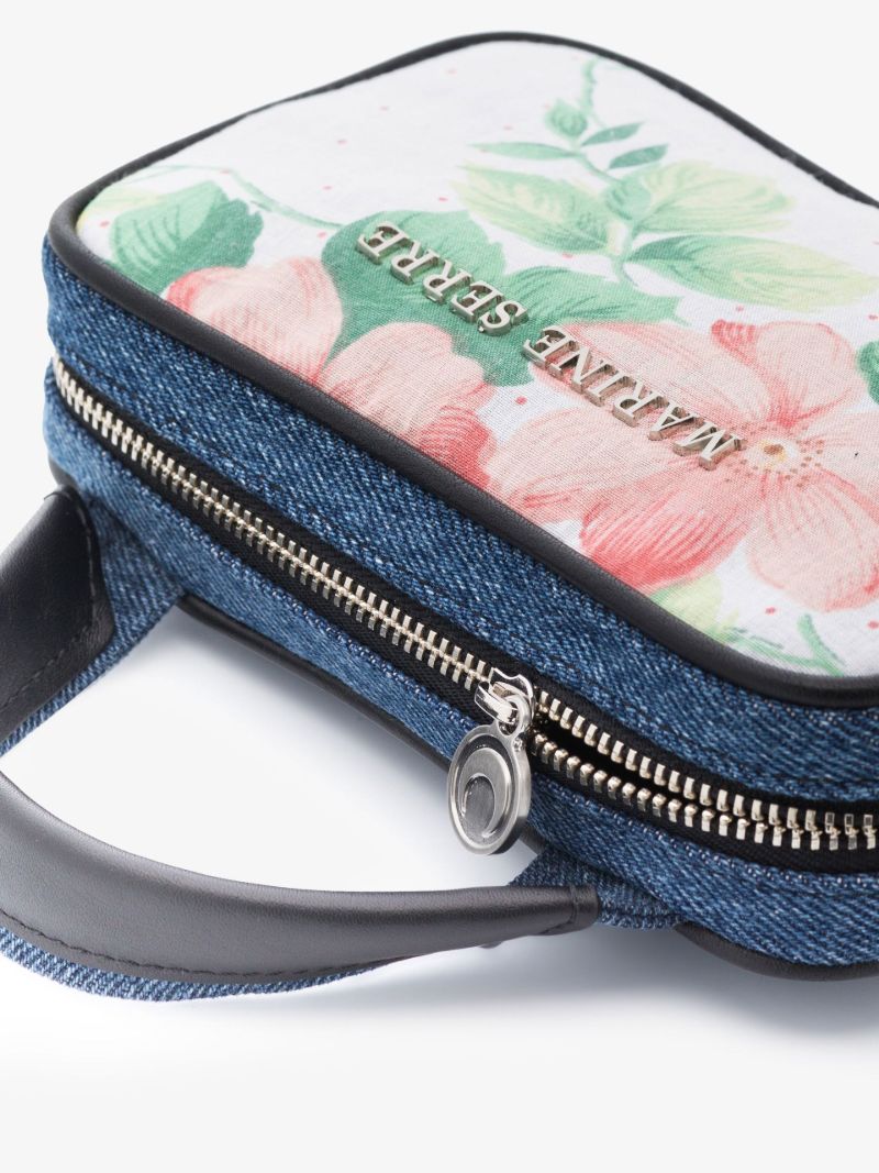Neutral Floral Print Mini Bag