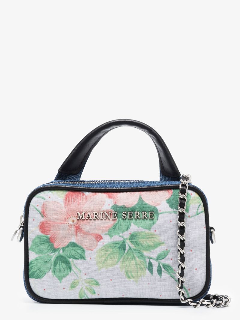 Neutral Floral Print Mini Bag