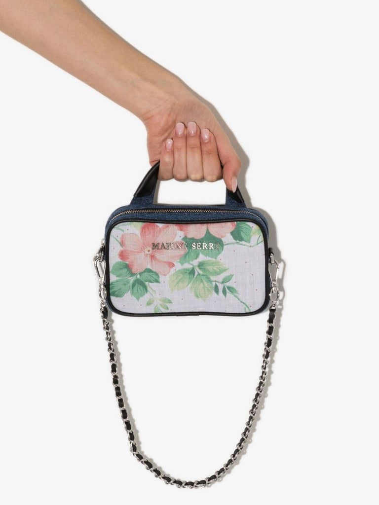 Neutral Floral Print Mini Bag