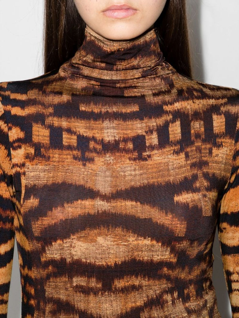 Aurelia High Neck Printed Top