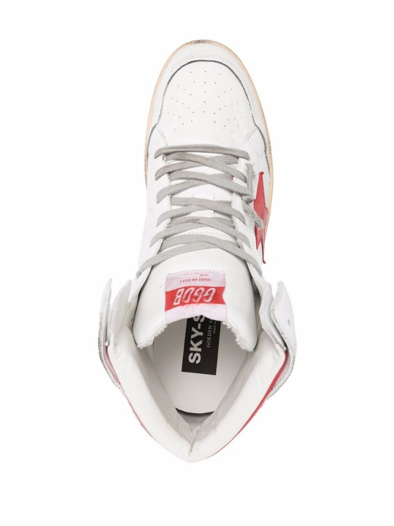 White Sky-high Sneakers