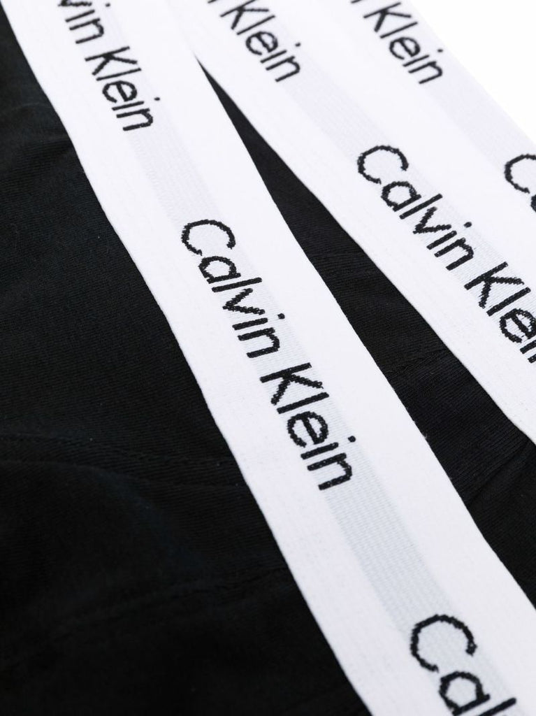 Black Logo Waistband Briefs Set