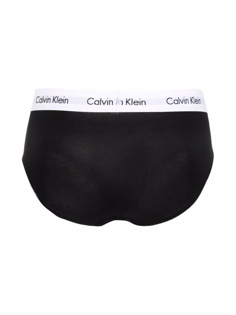 Black Logo Waistband Briefs Set