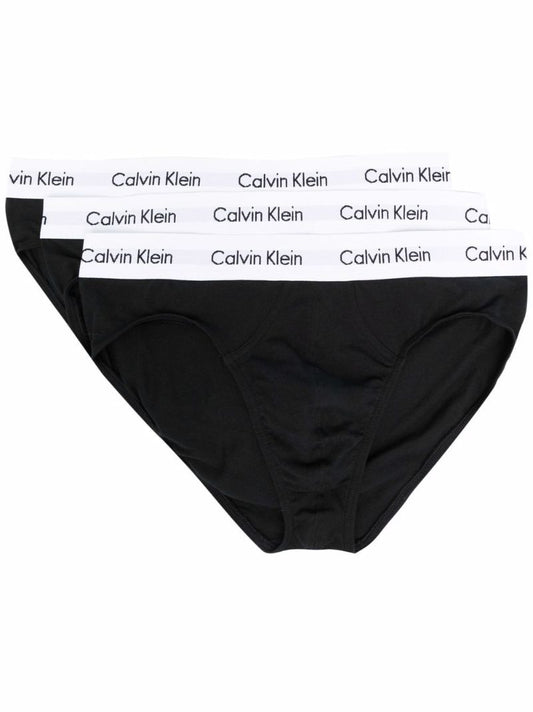 Black Logo Waistband Briefs Set