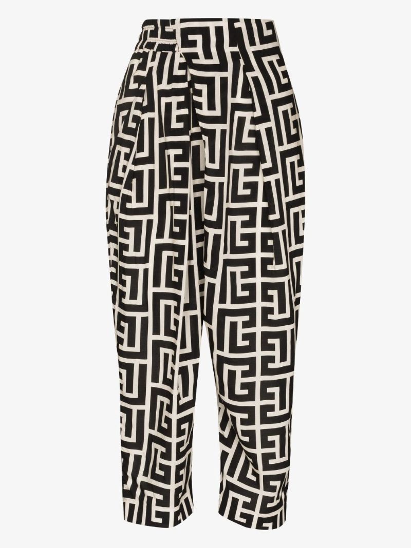Monogram Cropped Trousers