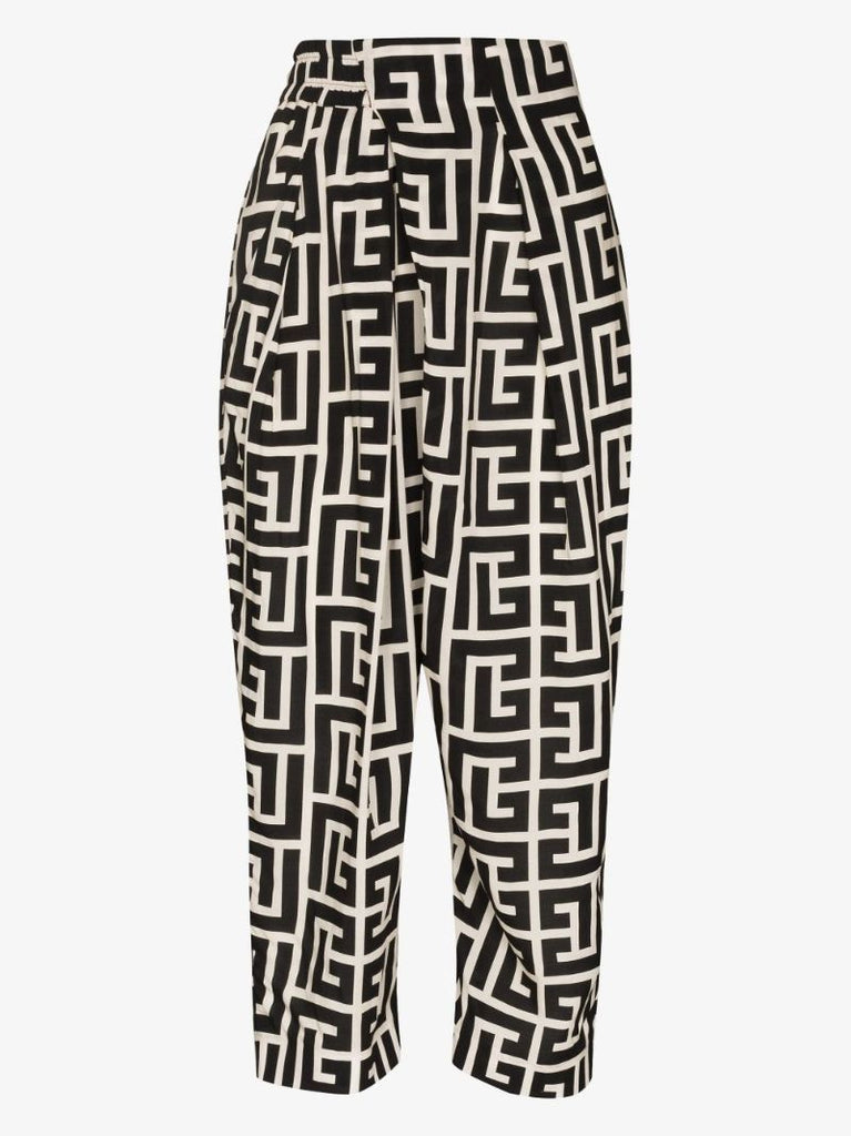 Monogram Cropped Trousers