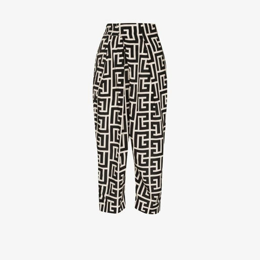 Monogram Cropped Trousers