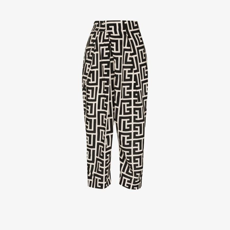 Monogram Cropped Trousers