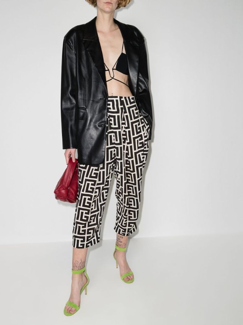 Monogram Cropped Trousers